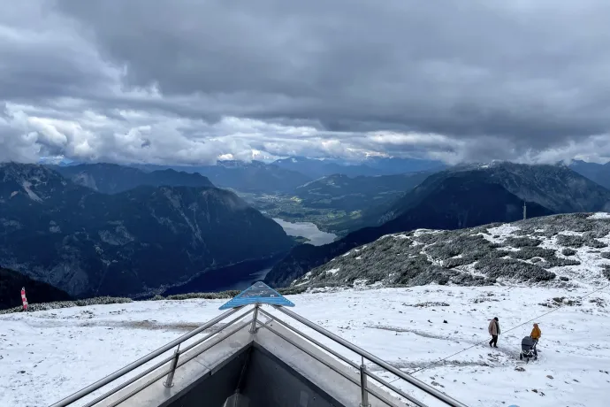 A kilátó, a cápa, a Dachstein és a Heilbronner-kereszt – Fotó: Tenczer Gábor / Telex