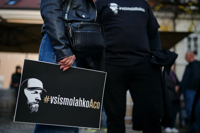 Részt vevők a tiltakozáson Novo Mesto városában, 2025. október 28-án – Fotó: Jure Makovec / AFP