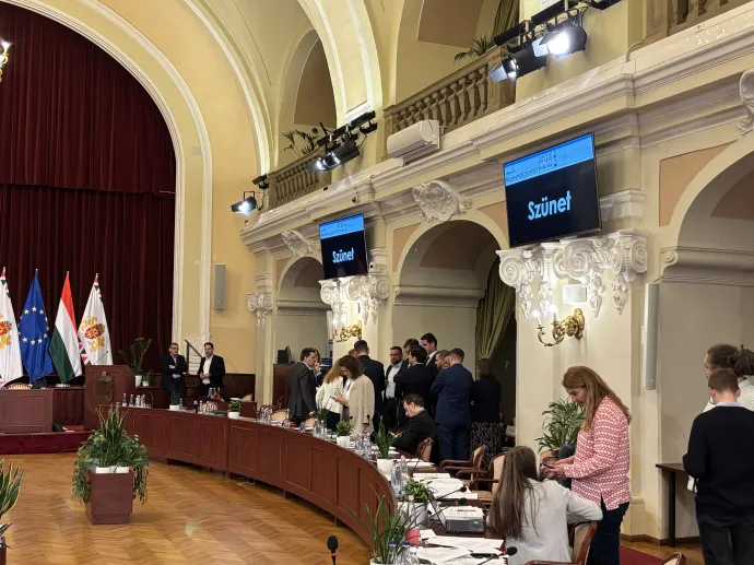 Képviselők egyeztetnek a Szigetről szóló javaslatról – Fotó: Nagy Bálint / Telex