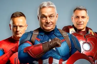 A békebosszúállók: Orbán, Szijjártó és Lázár Amerika Kapitányként, Pókemberként és Vasemberként harangozzák be az amerikai útjukat