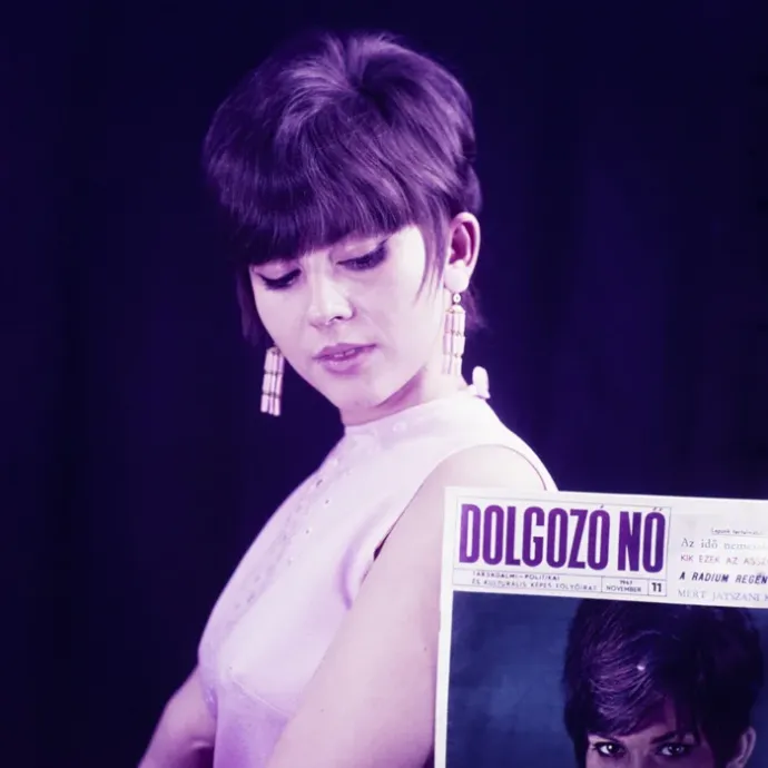 A Dolgozó Nő reklámja – Fotó: Minerva Fotóarchívum