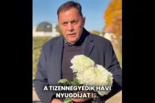 A temetőben készített kampányvideót Pócs János egy kisgyerekkel