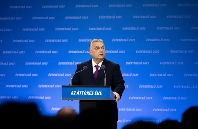 Viktor Orbán at his annual state-of-the-nation address on 22 February this year – Source: the PM's Facebook page