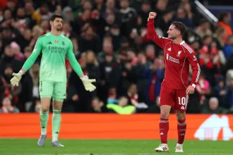 Szoboszlai gólpasszából verte a Liverpool a Realt a BL-ben, a Bayern a PSG-t győzte le