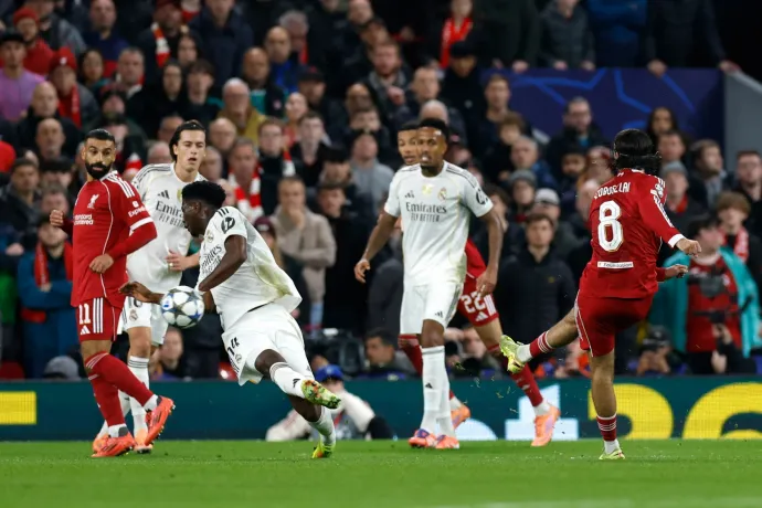 Szoboszlai gólpasszából verte a Liverpool a Realt a BL-ben, a Bayern a PSG-t győzte le
