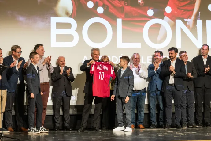 Bölöni a film bemutatóján az Urániában – Fotó: Bölöni – az erdélyi legenda / Facebook