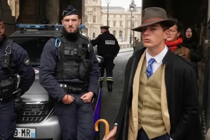 Felfedte kilétét a Louvre kifosztásakor arra járó tinédzser, akiből rejtélyes magándetektívet csinált az internet