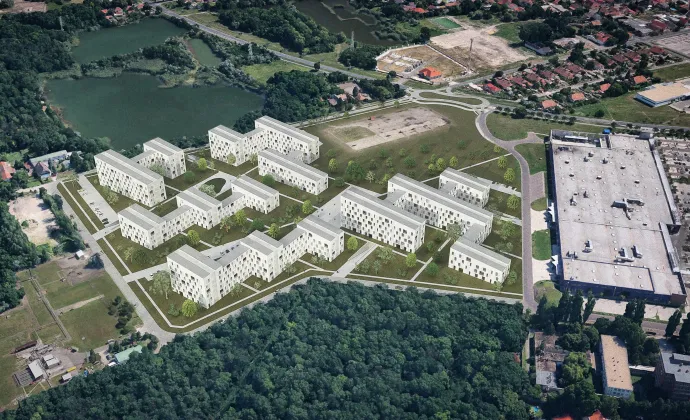 A tervezett lakópark látványterve – Forrás: Bényi Szabolcs Tamás