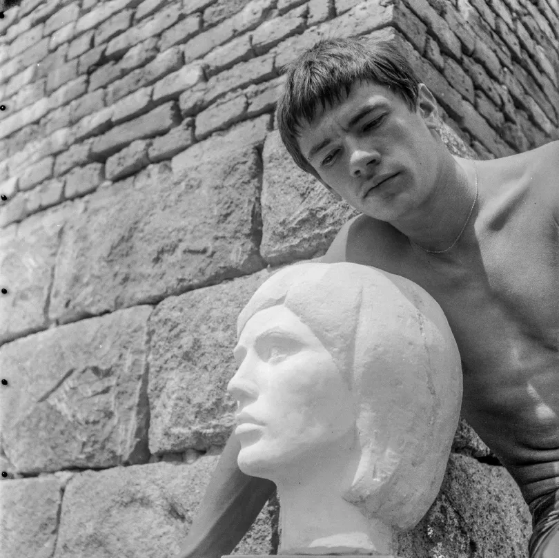 Bardocz Barna szobrász és Szilágyi István író – Fotó: Palocsay Zsigmond / Azopan Fotóarchívum