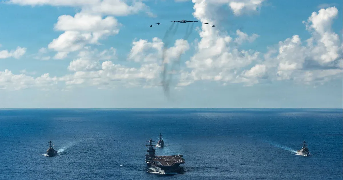 Megérkezett a világ legnagyobb repülőgép-hordozója a karibi térségbe