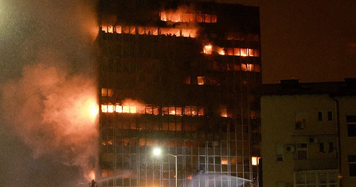 17 órán keresztül lángolt Zágráb híres toronyháza
