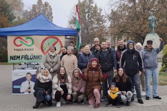Bodóczi István TISZA-aktivistákkal Békéscsabán – Fotó: Bodóczi István / Facebook