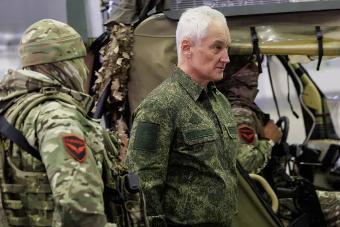 Andrej Belouszov orosz védelmi miniszter látogatása a Rubikon orosz drónegység 2024 novemberében – Fotó: Vadim Savickij / Orosz Védelmi Minisztérium Sajtószolgálata