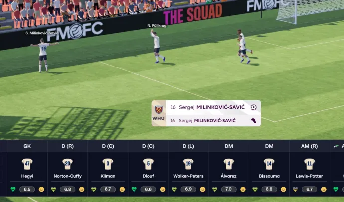 A játék szerint Milinković-Savić saját magának adott gólpasszt