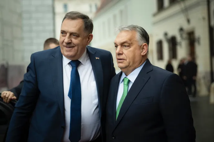 Megérkezett Orbánhoz Dodik, vele jött bizalmasa, a boszniai Szerb Köztársaság új elnöke is