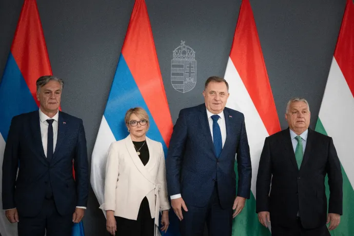 Megérkezett Orbánhoz Dodik, vele jött bizalmasa, a boszniai Szerb Köztársaság új elnöke is