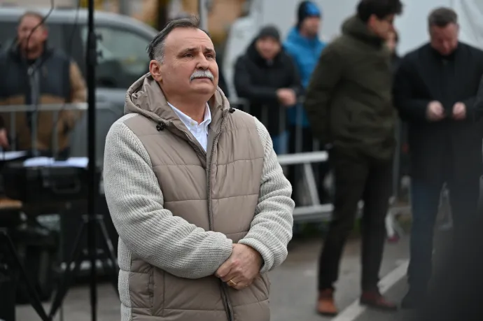 Gajdos László a rendezvényen – Fotó: Alföldi Dániel István / Telex