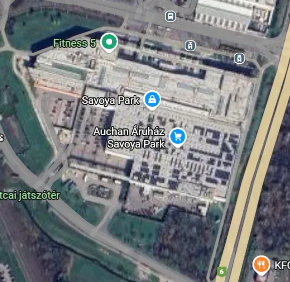 A terület, ahova még két 20 emeletes toronyházat is építhetnek – Fotó: Google/Térkép