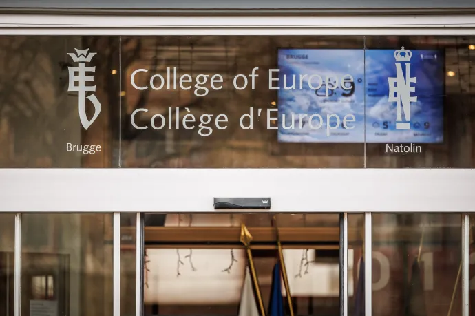 A College of Europe brüsszeli campusa 2025. december 2-án – Fotó: Kurt Desplenter / Belgaimage / AFP