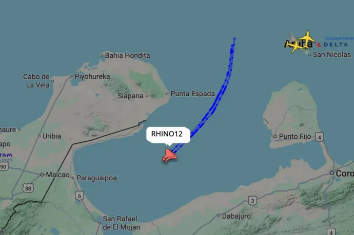 Rekordmennyiségű ember követte online, hogy két amerikai vadászgép köröz a venezuelai öböl felett