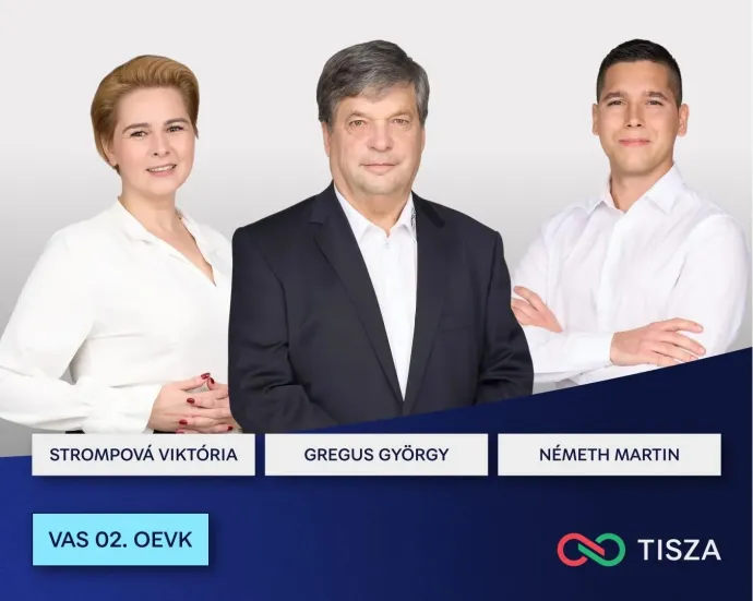 A Tisza három jelöltje, akik a képviselő-jelöltségért indultak Vas vármegye 2-es választókerületben – Forrás: Németh Martin / Facebook