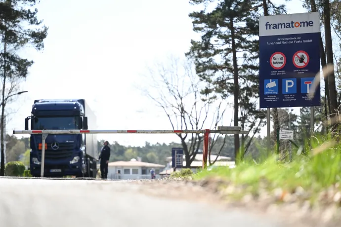 A Framatome lingeni üzemének bejárata 2013-ban – Fotó: Lars Klemmer / DPA / Picture-Alliance / AFP
