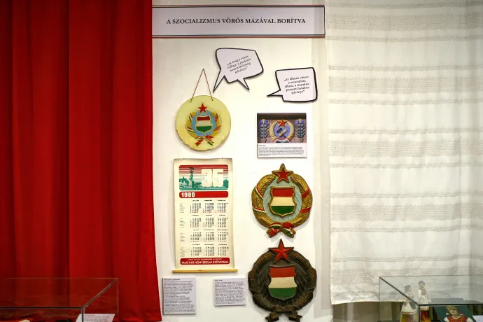 Címereket, irredenta társasjátékot és címkéket kötnek össze a nemzeti színek – Fotó: Gűth Ervin / Telex