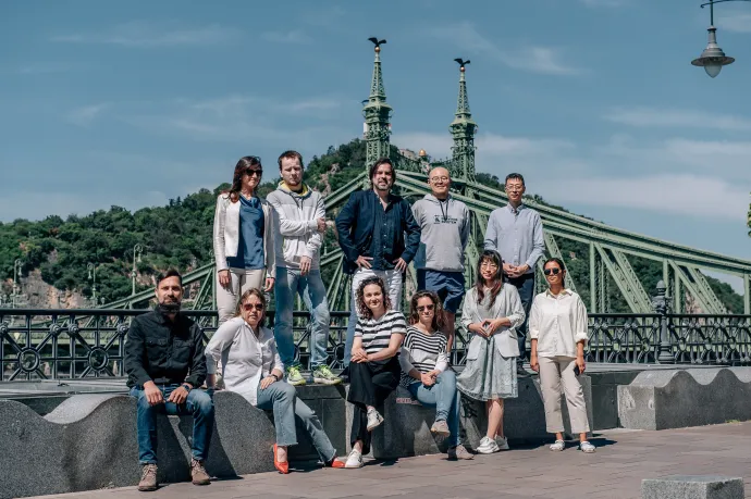 César A. Hidalgo budapesti kutatótársaival – Fotó: Budapesti Corvinus Egyetem