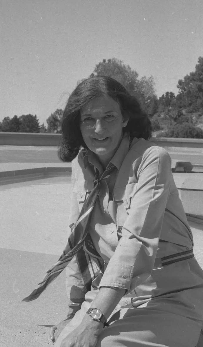 Dian Fossey 1983-ban – Fotó: Peter Breining / San Francisco Chronicle / Getty Images