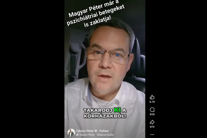 Takács Péter Magyarnak: Te gátlástalan senkiházi, takarodj ki a kórházakból!