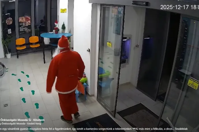 A Mikulás visszahozta a mosodába a szolnoki grincs által zsebre tett szaloncukrot