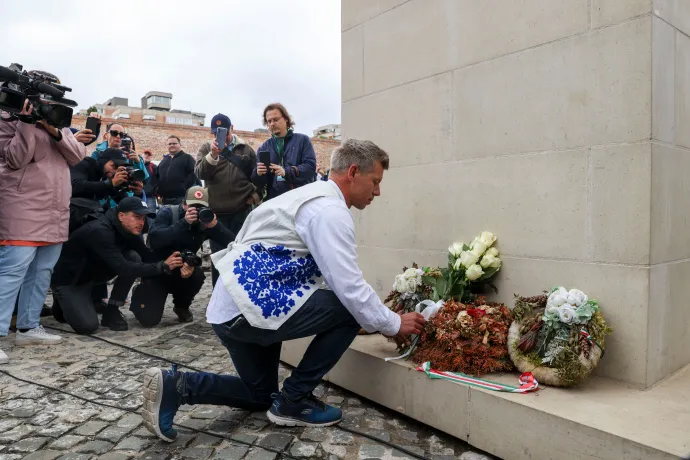 Magyar Péter Nagyváradon 2025. május 24-én – Fotó: Melegh Noémi Napsugár / Telex