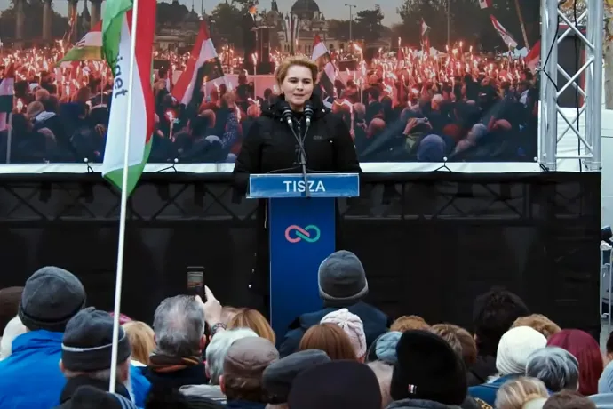 Strompová Viktória – Fotó: Magyar Péter / Youtube