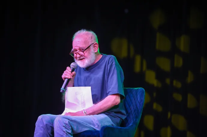 Tarr Béla a Pride megnyitóján 2025. június 6-án – Fotó: Melegh Noémi Napsugár / Telex