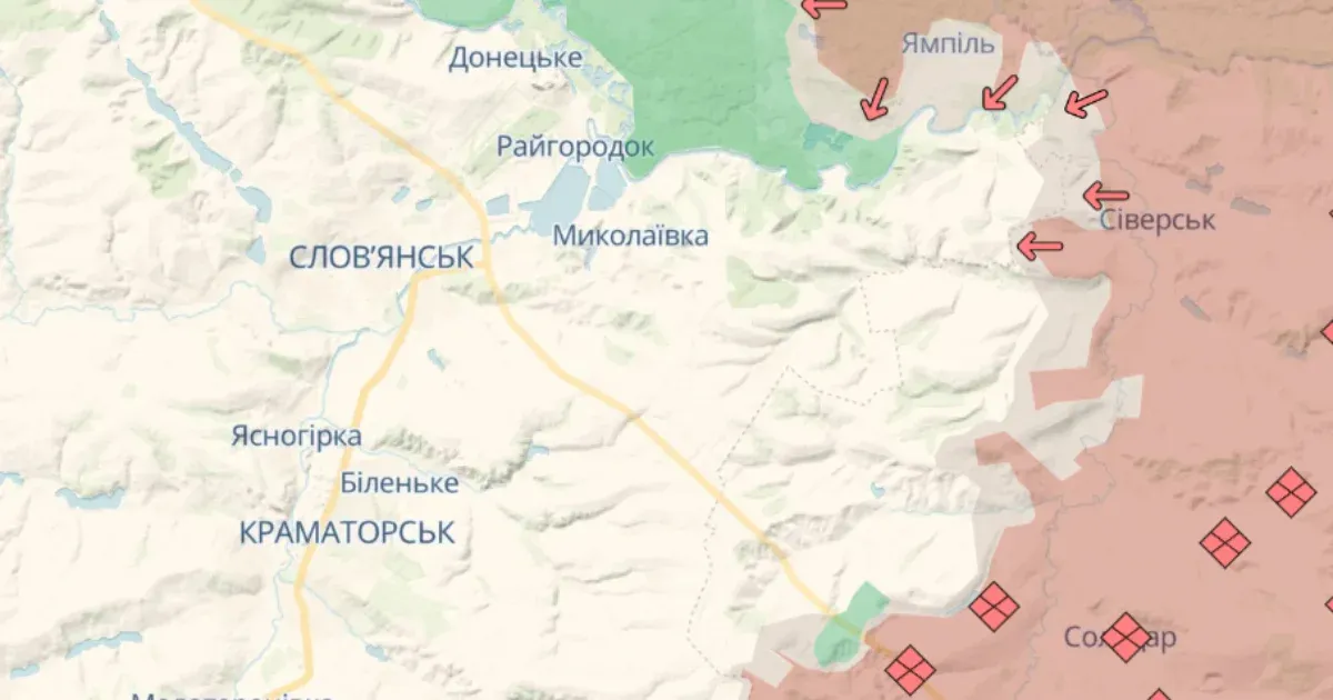 Donyeck megye utolsó ukrán erődítéséhez közelítenek az orosz megszállók