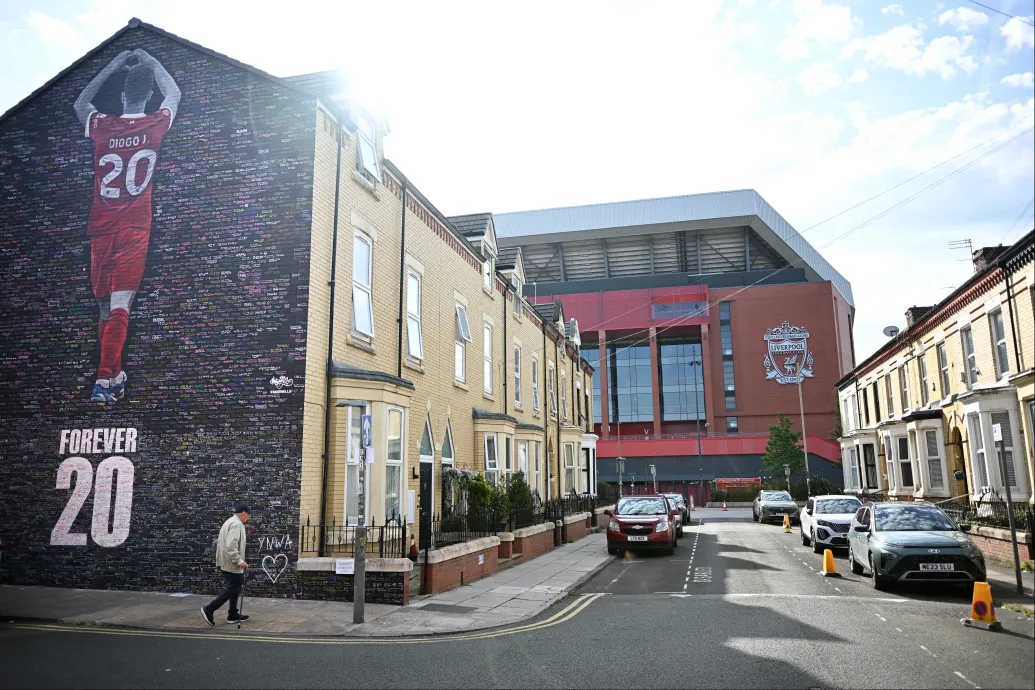 Diogo Jota fiai is pályára vonulnak a Liverpool szombati mérkőzése előtt