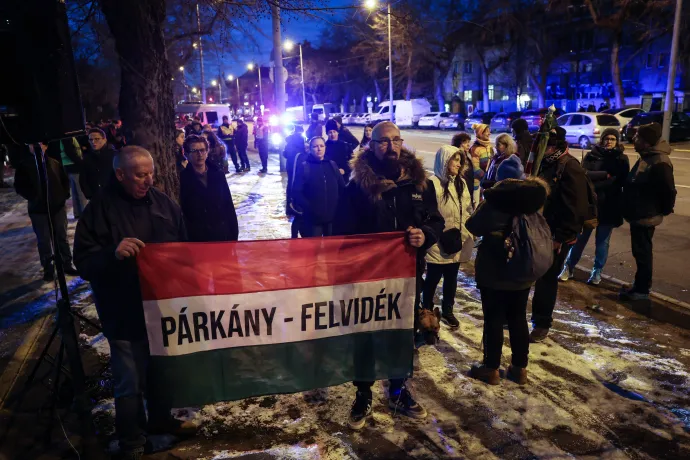 Tüntetés a felvidéki magyarokért január 3-án – Fotó: Huszti István / Telex