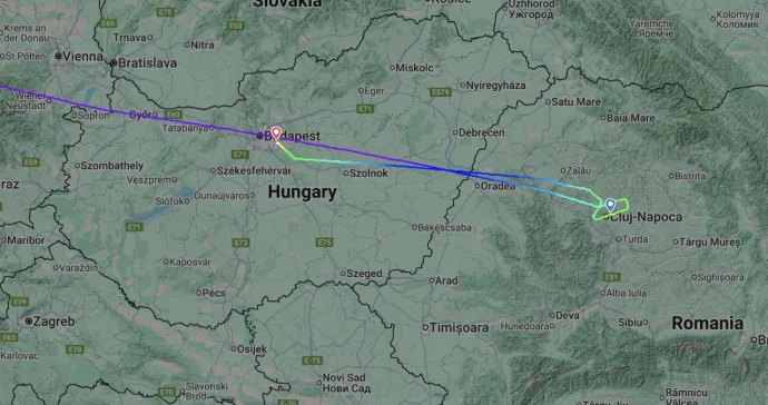 Forrás: Flightradar24