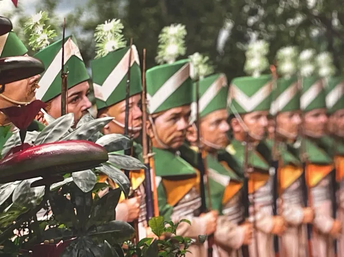 Ezeket a katonákat mindegyik riogatós MI-kampány megirigyelné. Arról nem is beszélve, hogy Óz animációja bármelyik 2003-as Zs kategóriás sci-fiben megállná a helyét – Fotó: Világi Máté / Telex