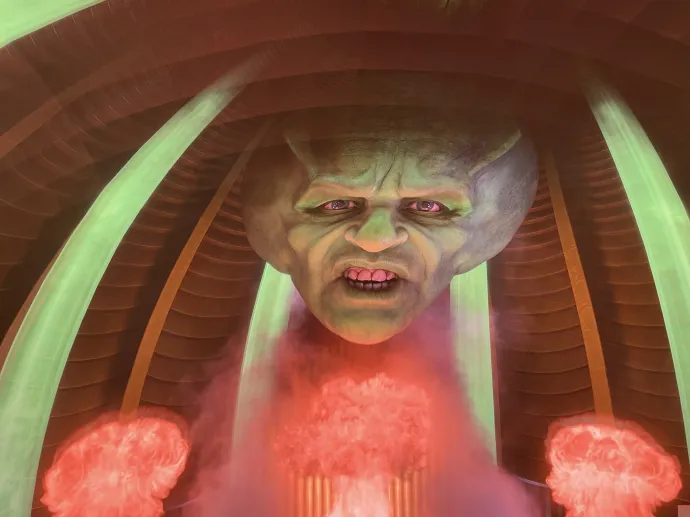 Ezeket a katonákat mindegyik riogatós MI-kampány megirigyelné. Arról nem is beszélve, hogy Óz animációja bármelyik 2003-as Zs kategóriás sci-fiben megállná a helyét – Fotó: Világi Máté / Telex