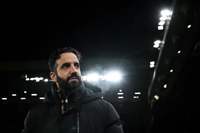 Ruben Amorim a Manchester United és a Glasgow Rangers közötti UEFA Európa Liga labdarúgó-mérkőzésen az Old Trafford stadionban, Manchesterben, 2025. január 23-án – Fotó: Oli Scarff / AFP