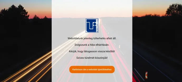 Képernyőfotó az Útinform honlapjáról – Fotó: utinform.hu