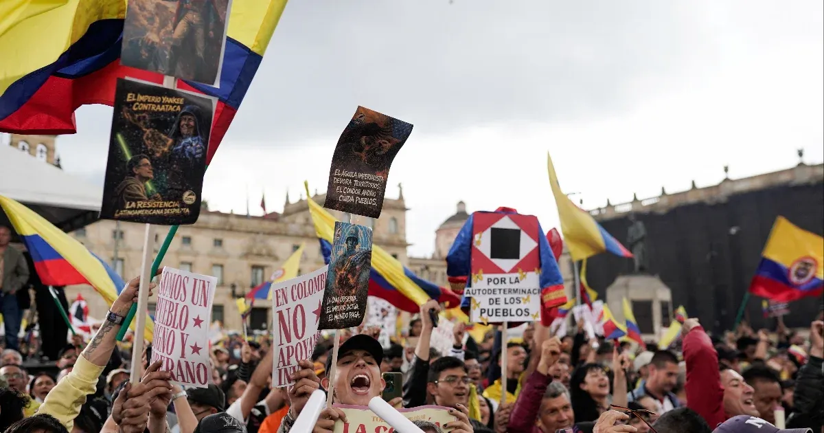 Kolumbiában is nőnek az indulatok Trump fenyegetése miatt, több ezren tüntettek az utcákon