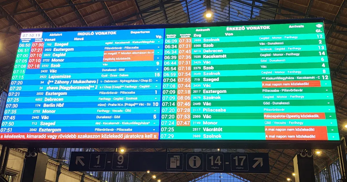 késésekkel és kimaradó járatokkal kell számolni