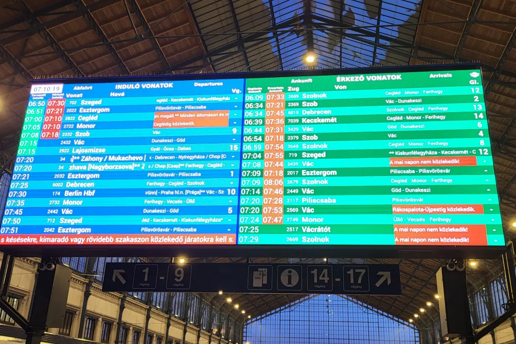 Több vonalon is lefagyott a MÁV: késésekkel és kimaradó járatokkal kell számolni