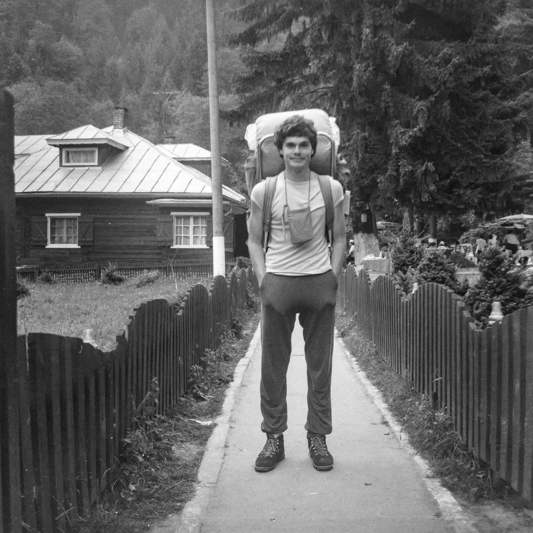 A történet főszereplője, Komáromy László útra készen – Fotó: Komáromy László gyűjtemény / Azopan Fotóarchívum