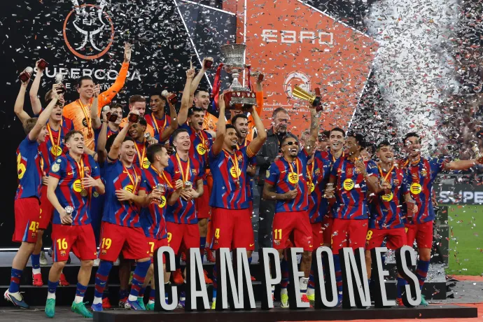 Ötgólos meccsen nyerte meg a spanyol Szuperkupát a Barcelona