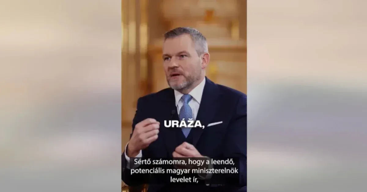 Slovak president responds to Magyar's open letter, says referring to Slovakia  as Felvidék is an...