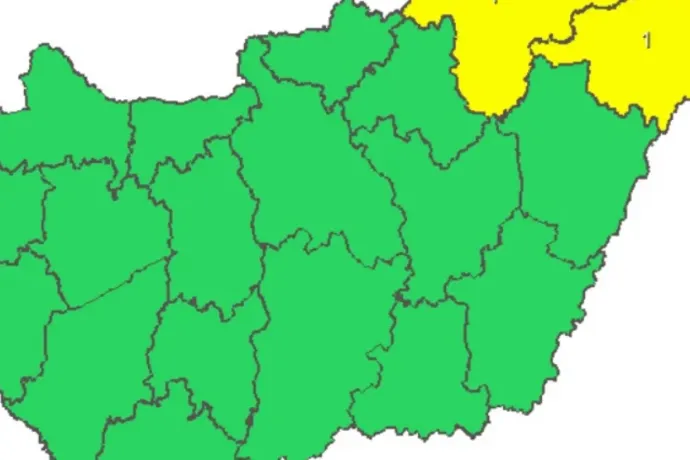 Két vármegyére adtak ki figyelmeztetést szerdára ónos eső miatt