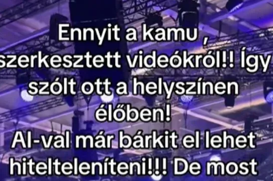 Tóth Gabi szerint manipulálták a videókat a Fidesz-kongresszusos előadásáról